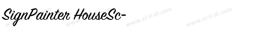 SignPainter HouseSc字体转换 SignPainter HouseSc字体转换